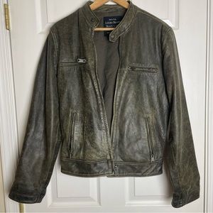 Lucky Brand Black Label Leather Jacket S